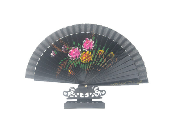 Spanish Double Sided Black Three Print Hand Fan3