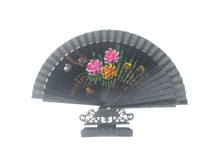 Spanish Double Sided Black Three Print Hand Fan3