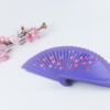 Spanish Double Sided Deep Purple Peach Fan3