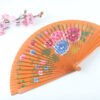 Spanish Double Sided Orange Four Print Hand Fan2