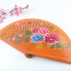 Spanish Double Sided Orange Four Print Hand Fan3