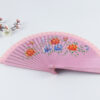Spanish Double Sided Pink Five Piece Printed Hand Fan 3