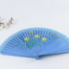 Spain Double Sided Light Blue Six Print Hand Fan2