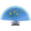 Spain Double Sided Light Blue Six Print Hand Fan3