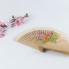 Spain Double Sided Light Brown Triple Print Hand Fan2