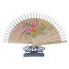 Spain Double Sided Light Brown Triple Print Hand Fan3