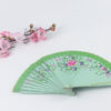 Spain Double Sided Light Green One Print Hand Fan2