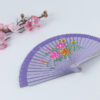 Spain Double Sided Light Purple Triple Print Hand Fan2