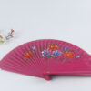 Spain Double Sided Rose Red Five Print Hand Fan2