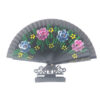 Spanish Double Sided Black Quad Print Hand Fan