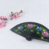 Spanish Double Sided Black Quad Print Hand Fan2