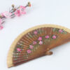 Spanish Reversible Dark Brown Small Flower Hand Fan2