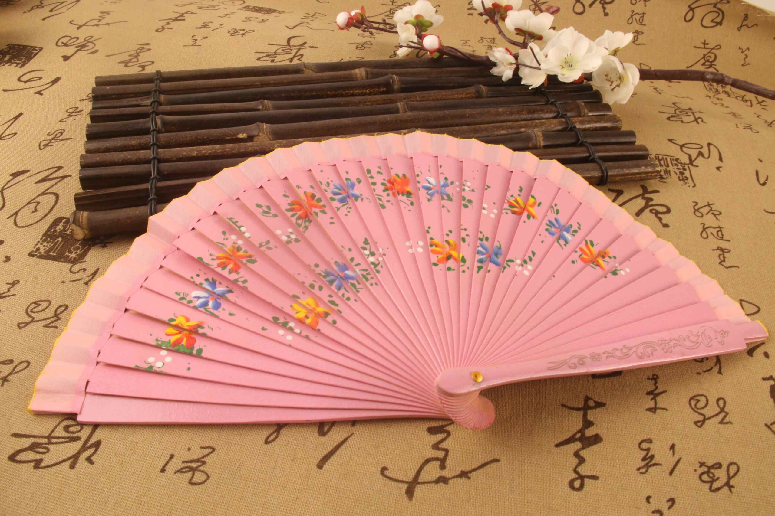Pink Hand Fan