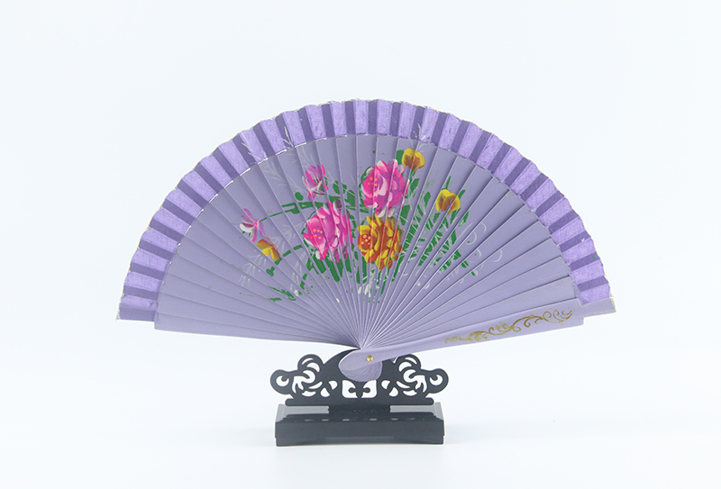 hand painted wooden Spanish fan
